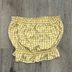 Willow Root strapless cropped top. Size small EUC